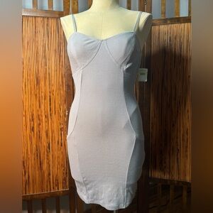 Intimately Free, Free People slip dress, grey, nwt, medium